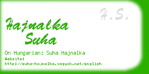 hajnalka suha business card